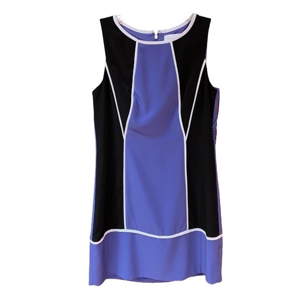 Jessica Simpson Color Block Shift Midi Dress - Picture 2 of 11
